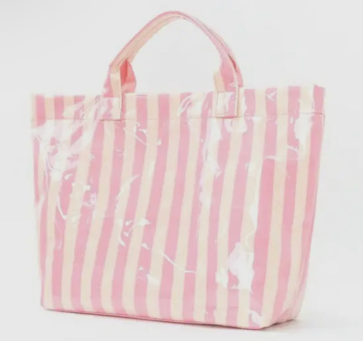 Vinyl Tote Bag | Pink & Yellow