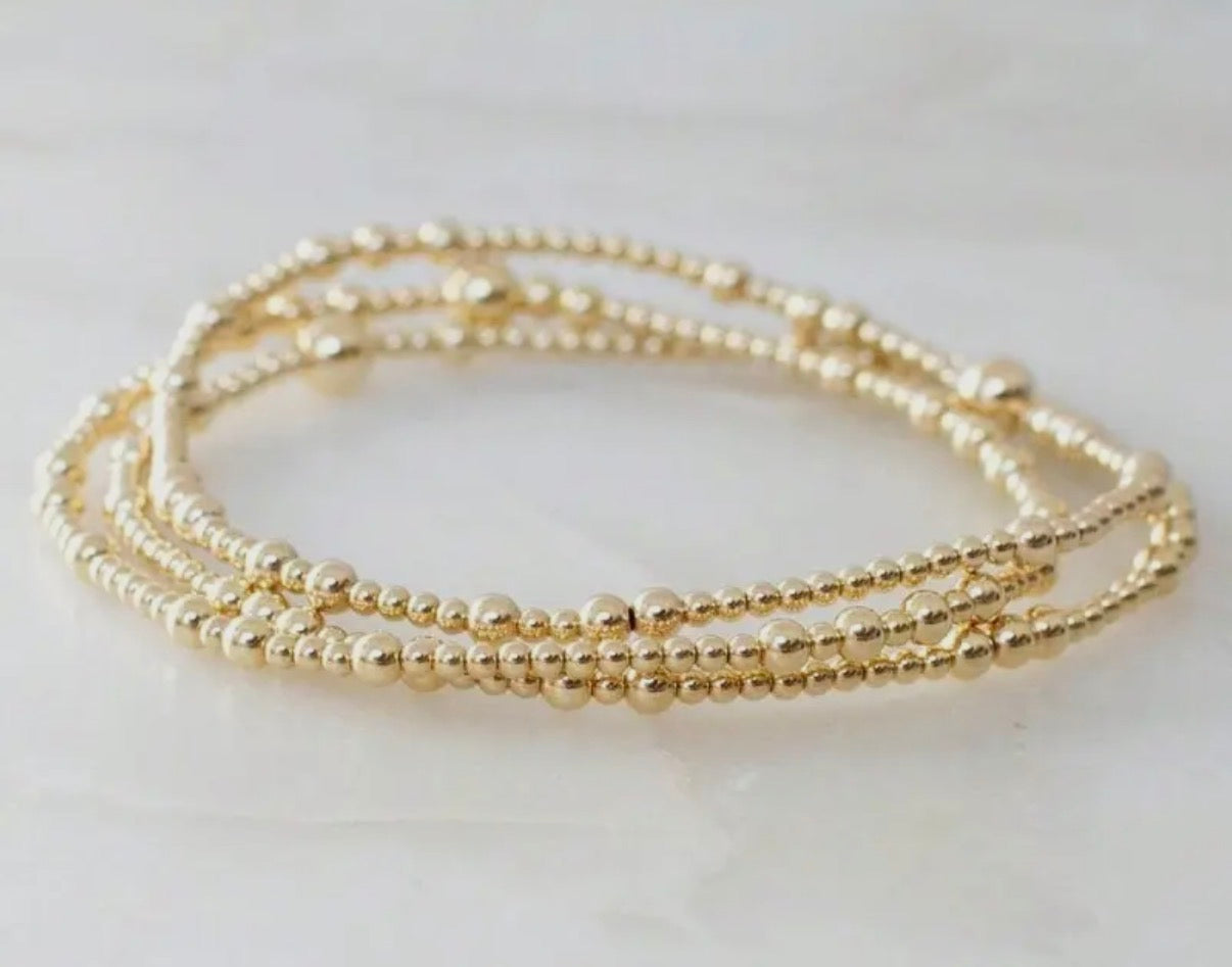 Gold Beaded Bracelet