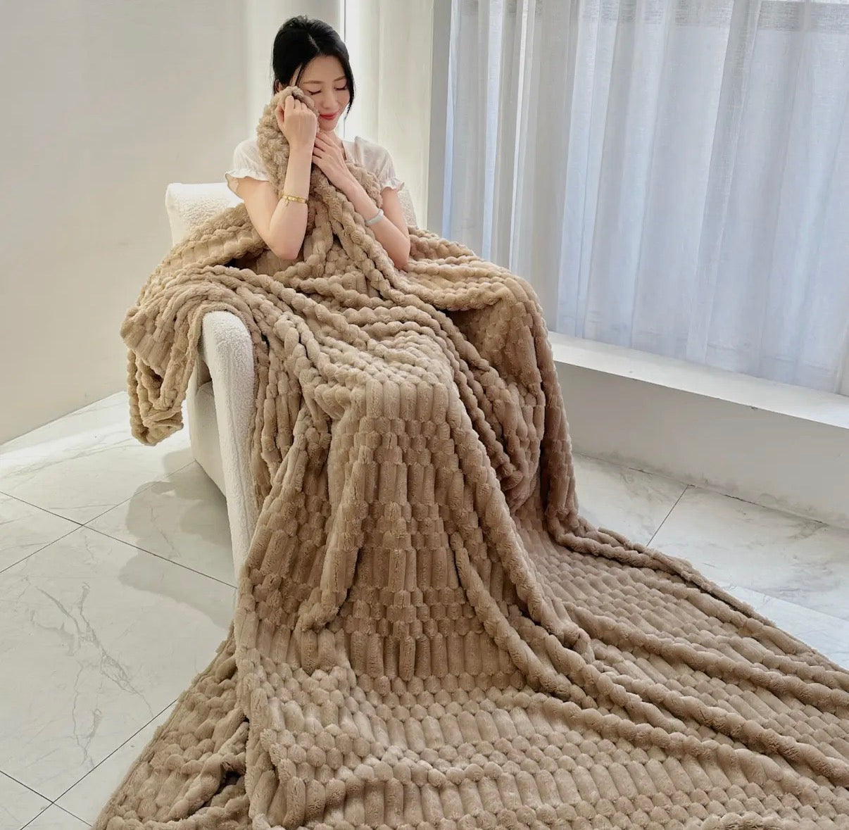 Turtle Fleece Throw | Brown