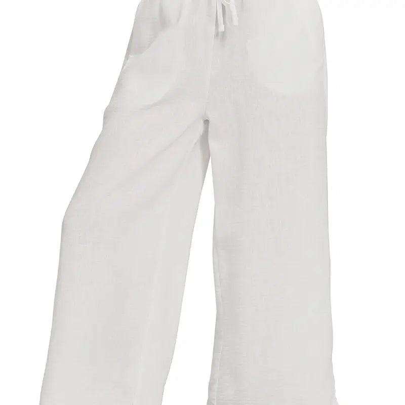 Linen Pants | White
