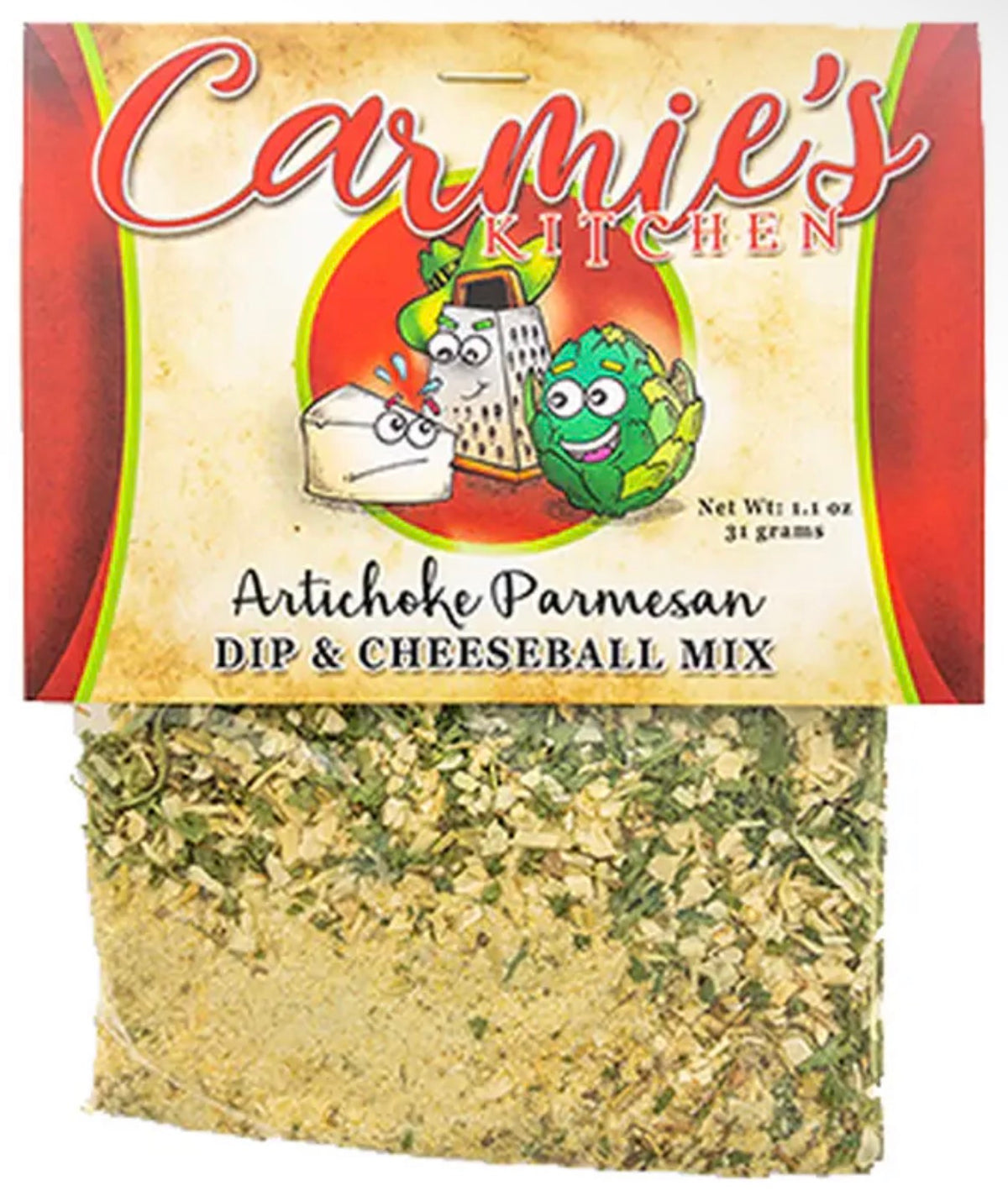 Carmie's Kitchen Dip Mix | Artichoke Parmesan