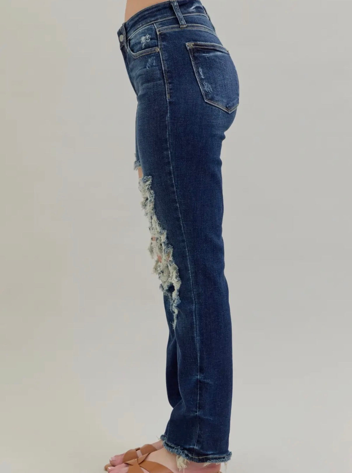 Judy Blue Heavy Destroy Straight Jeans