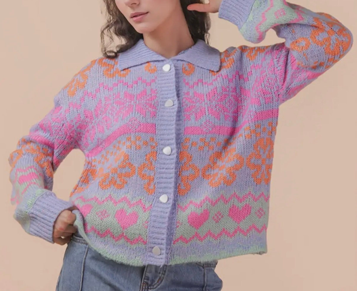 Oversized Button Down Cardigan