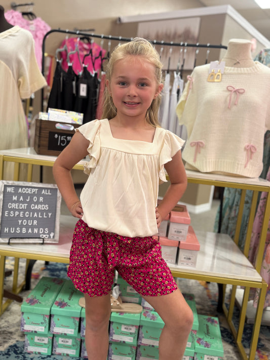 Girls Floral Set
