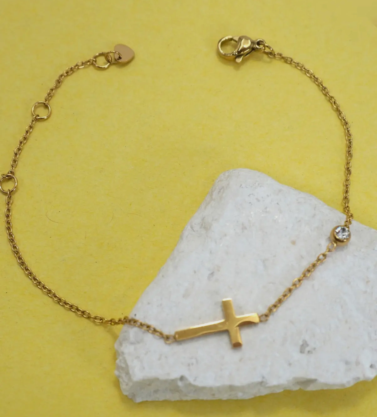 Cross Bracelet | Gold
