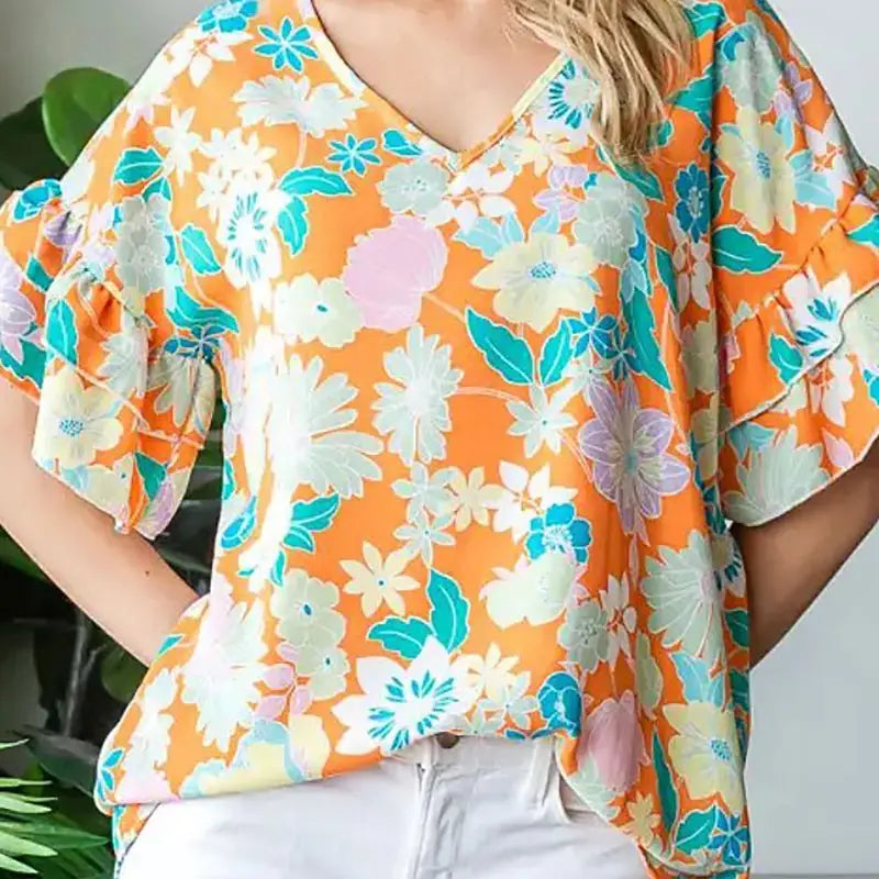 Plus | Floral Top