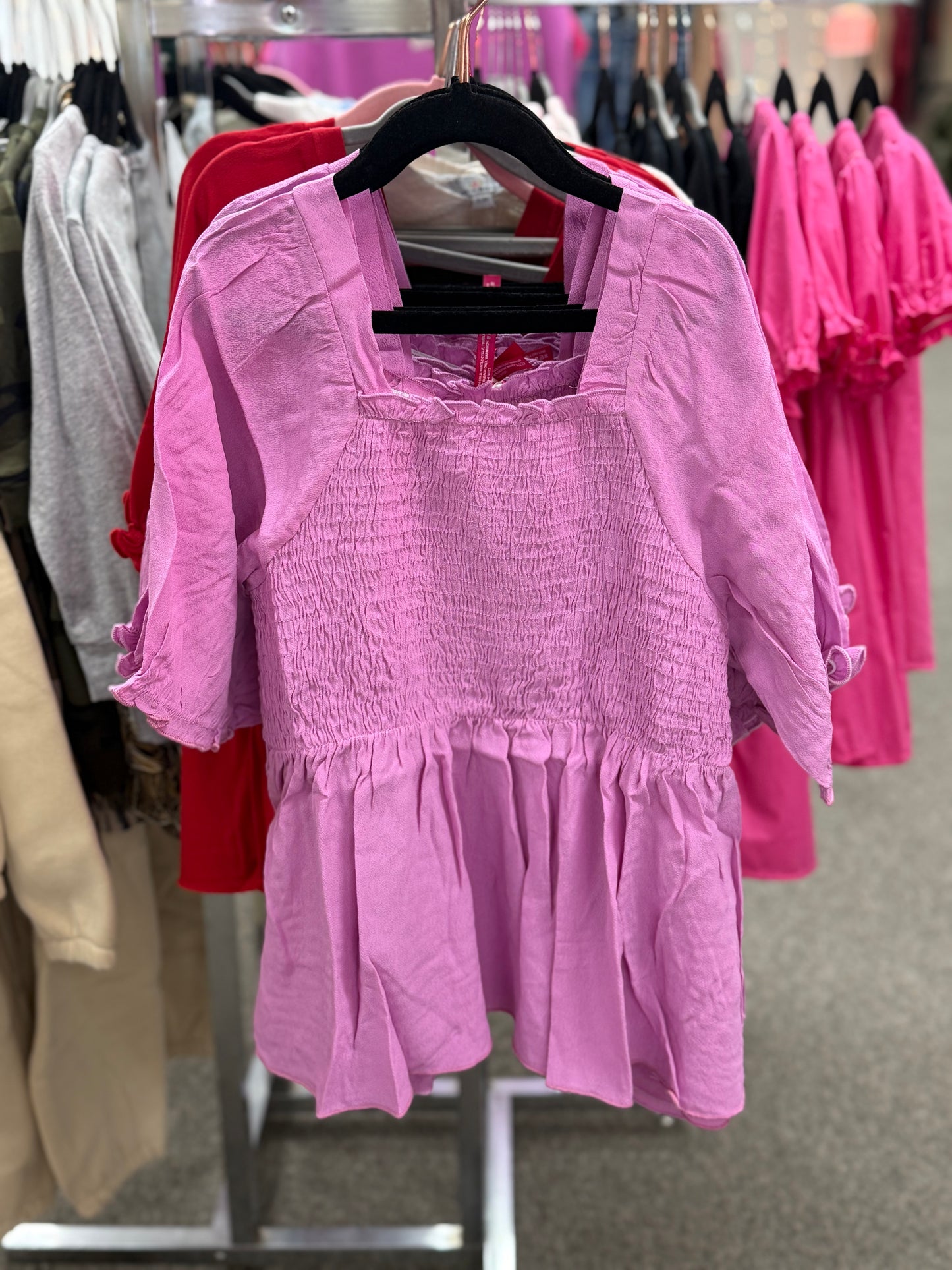 Girls Smocked Top | Lilac