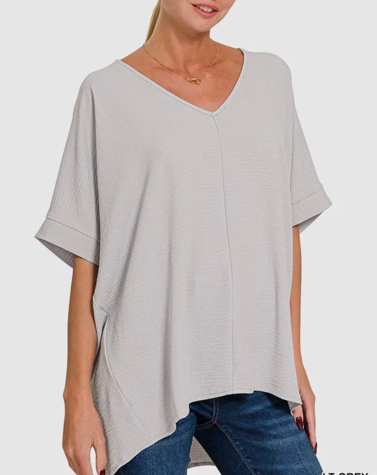Summer Staple Top | Light Gray