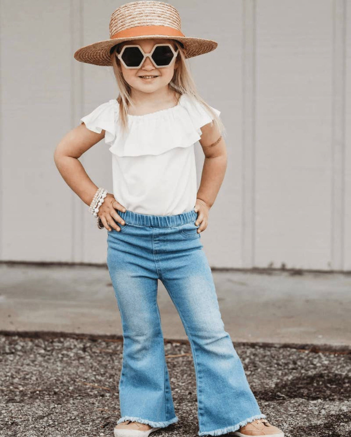 Sophie Denim Flares | Light Wash