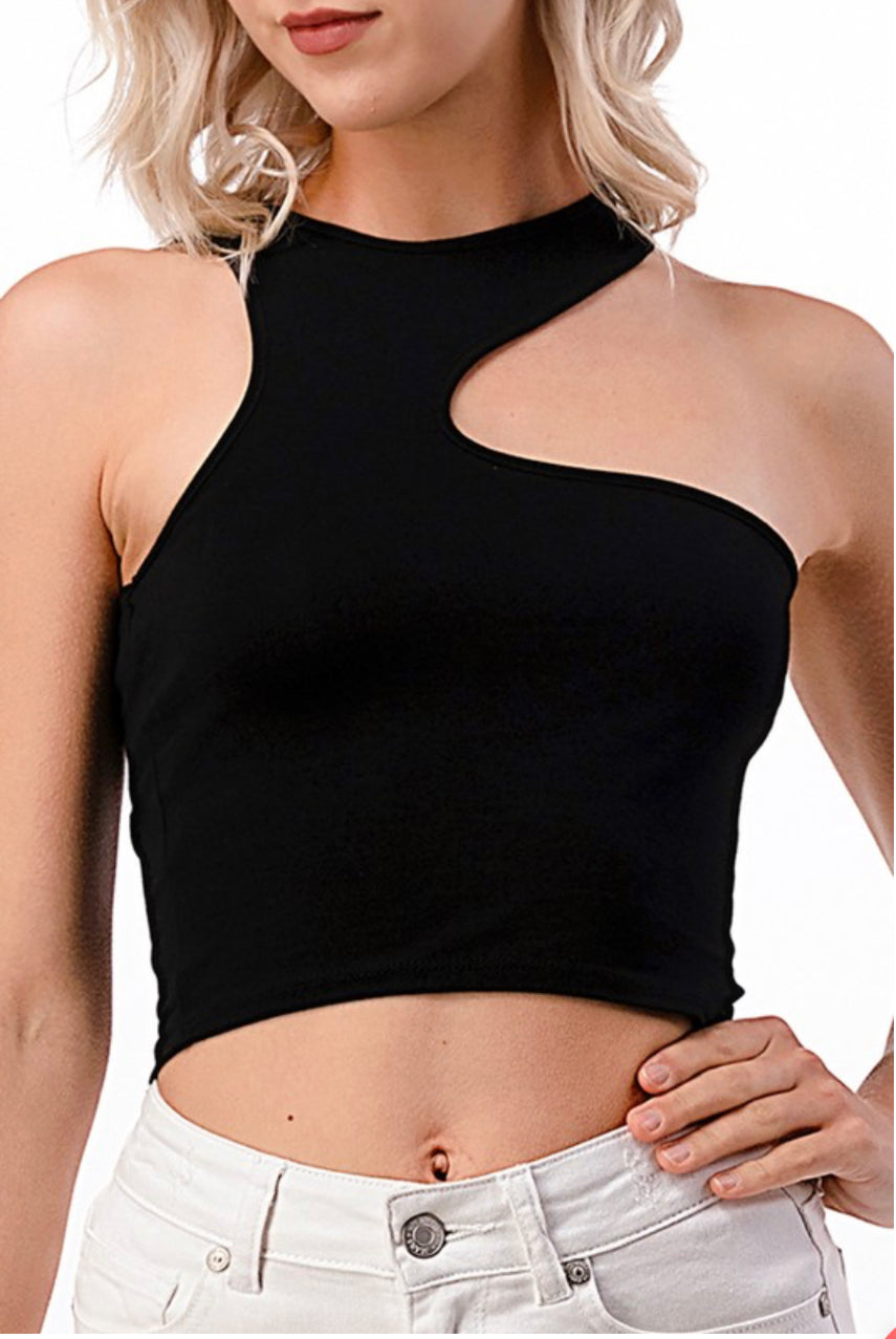 Cut Out Crop Top (4 Colors)