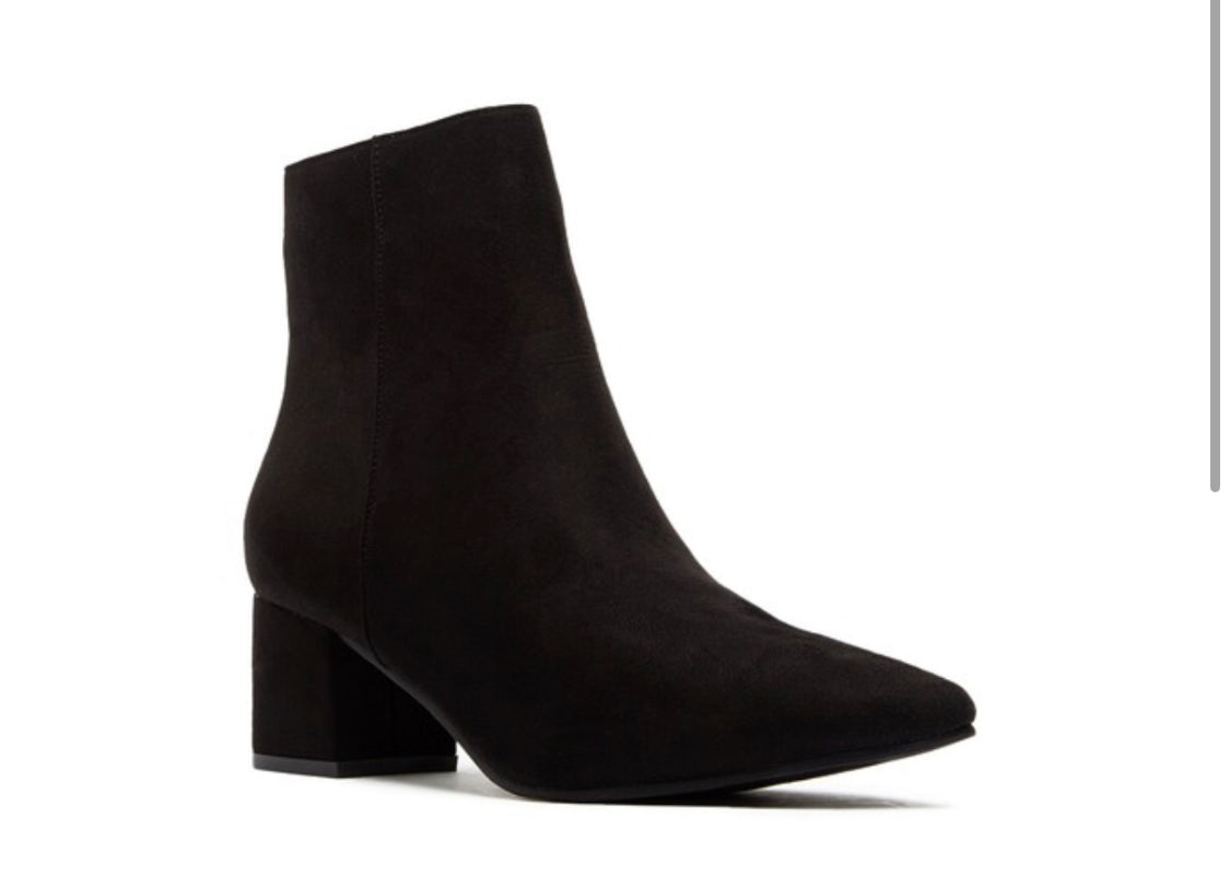 Booties • Black Suede