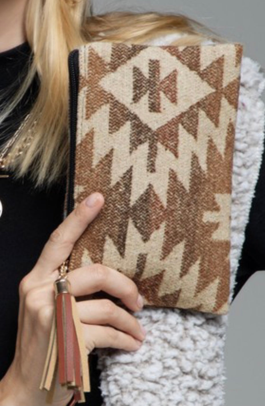 Brick Red Aztec Crossbody