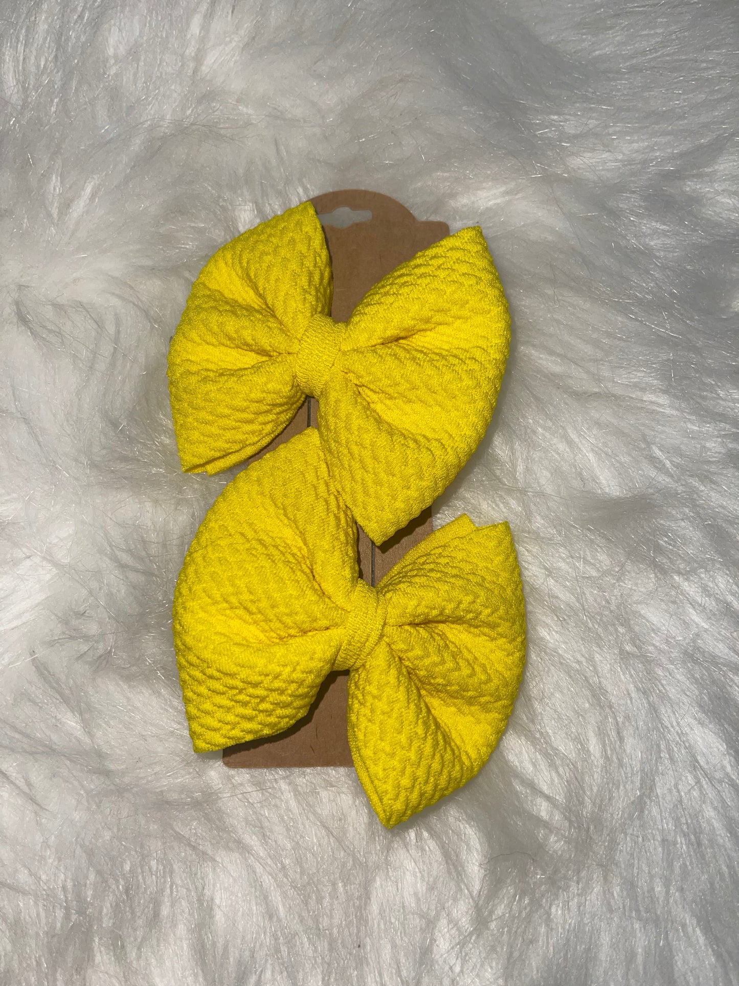 Little Piggie Bows | Yellow