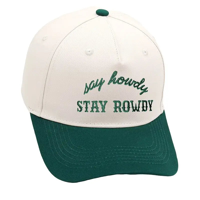 Trucker Hat Say Howdy Stay Rowdy