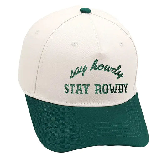 Trucker Hat Say Howdy Stay Rowdy