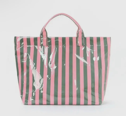 Vinyl Tote Bag | Pink & Green