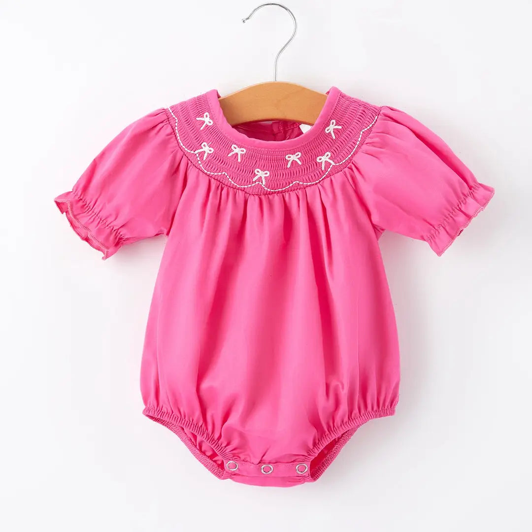 Smocked Bow Romper