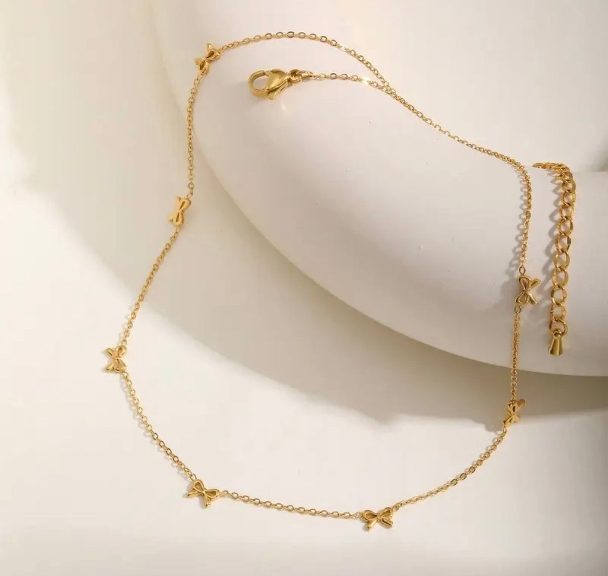 Bow Necklace | 18K Stainless Steel