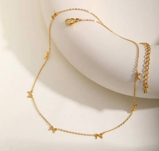 Bow Necklace | 18K Stainless Steel