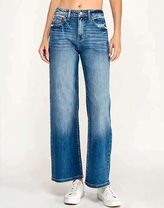 Low Rise Straight Leg Jeans