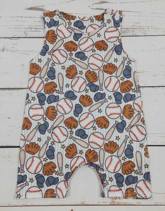 Boys Baseball Romper