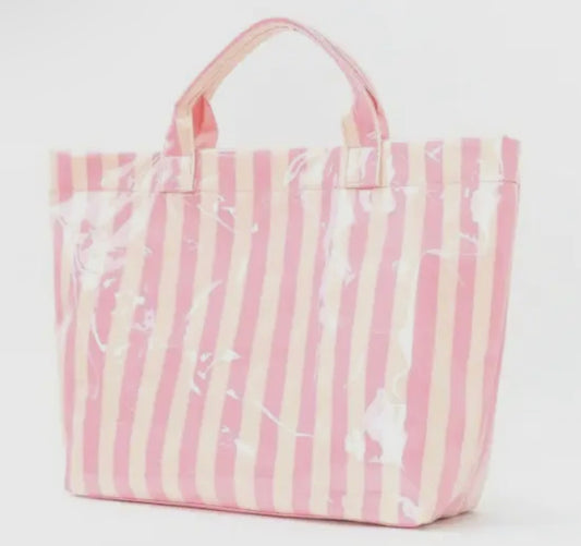 Vinyl Tote Bag | Pink & Yellow