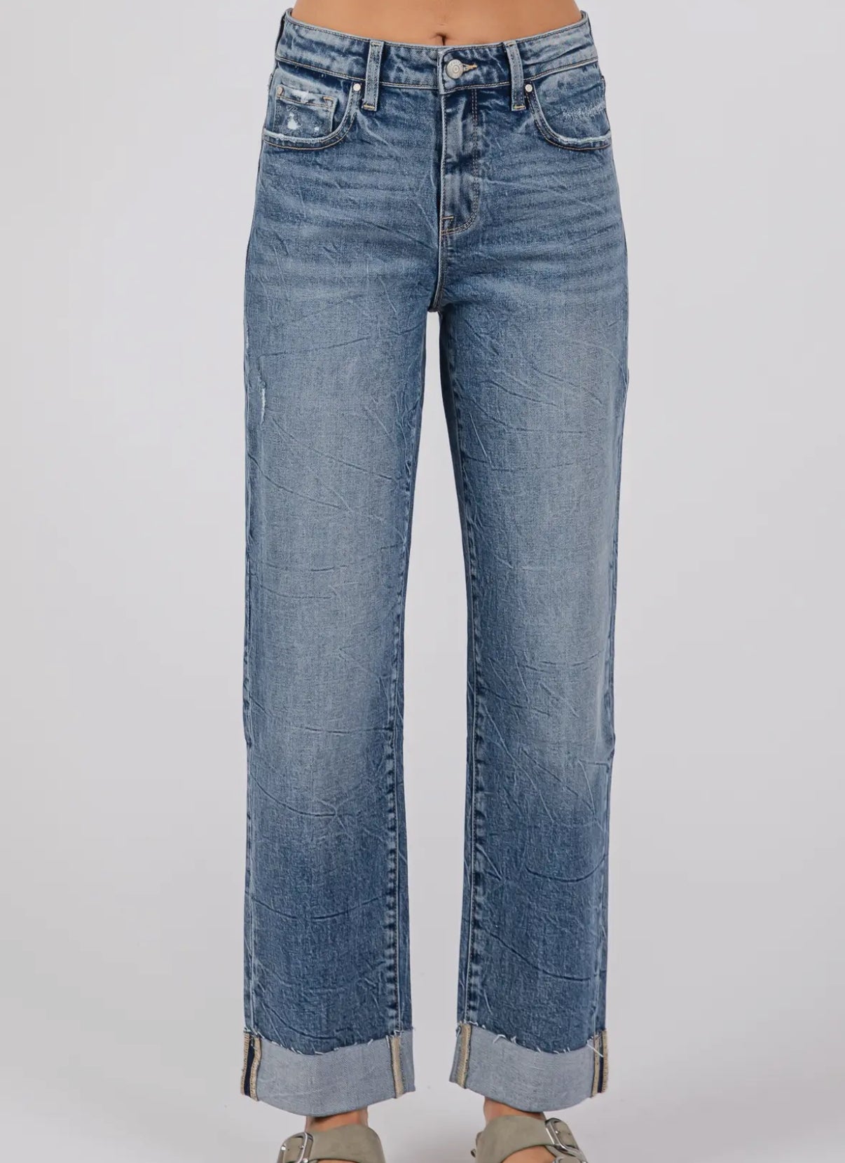 Cass High Rise Baggy Straight Jeans