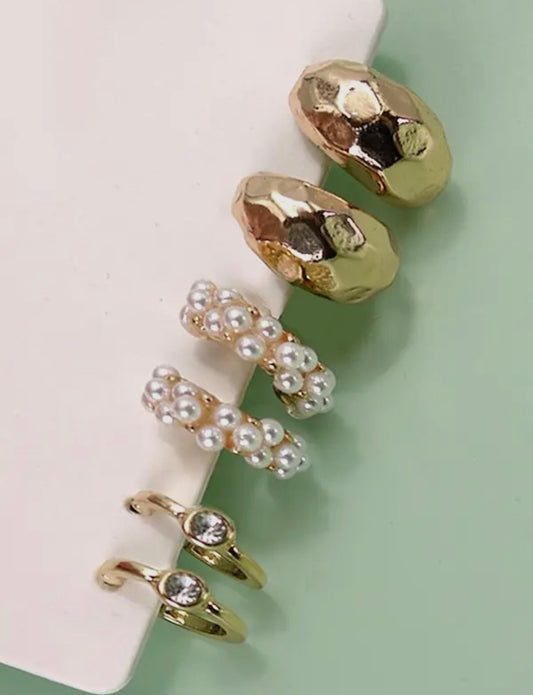 Huge Trio Earring Set