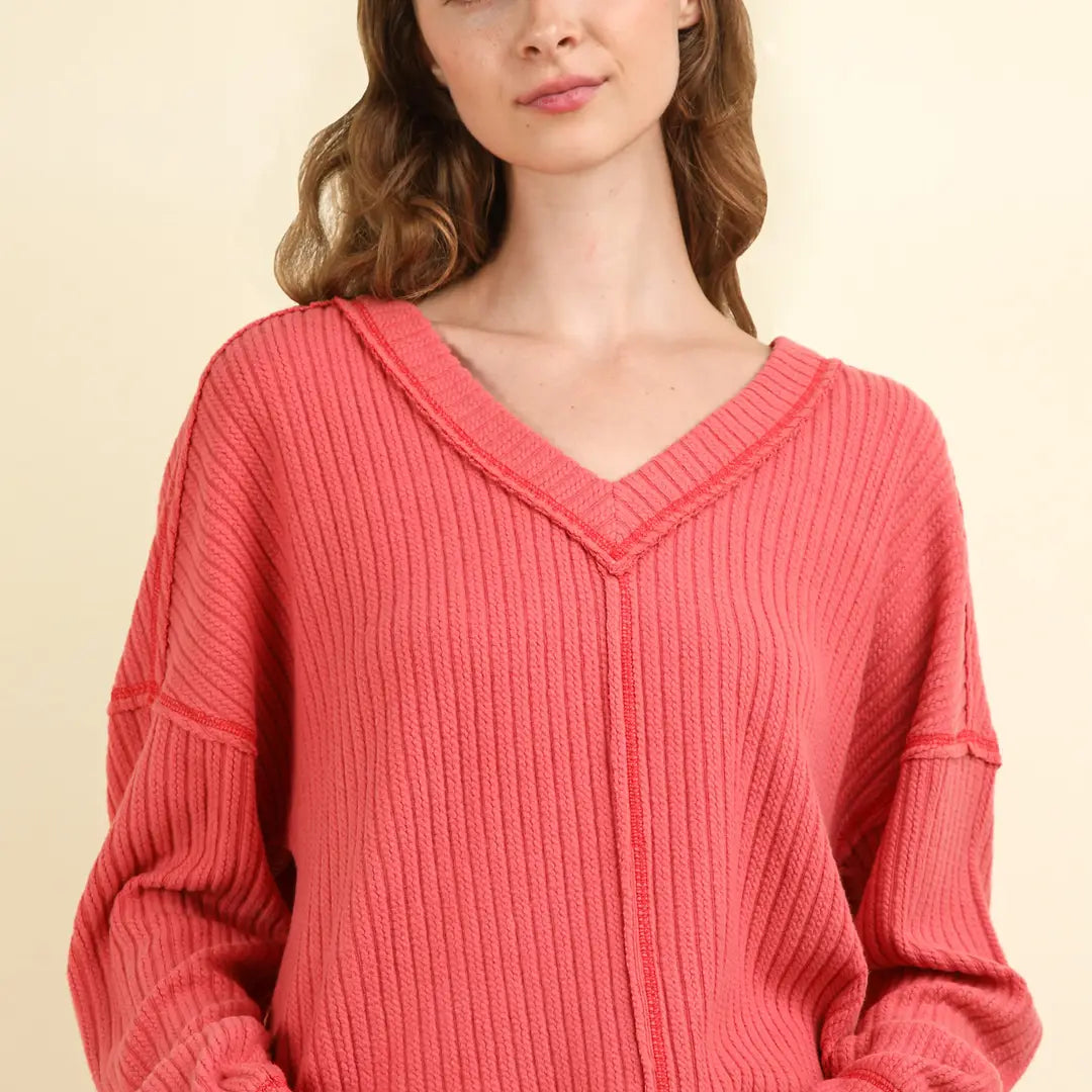 Sara Soft V Neck