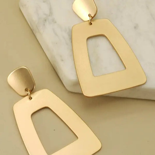 Earrings | Matte Gold