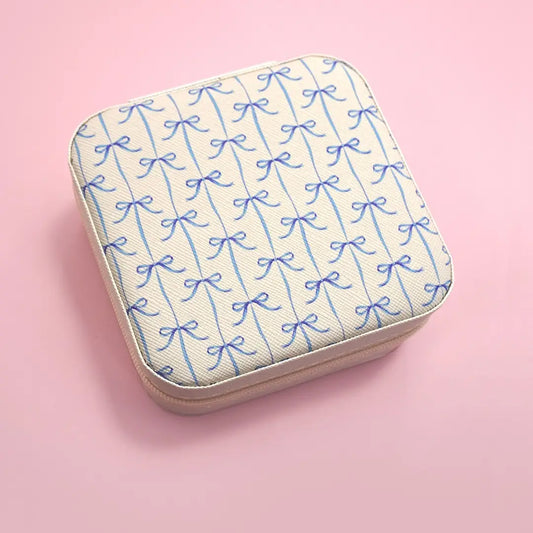 Travel Jewelry Organizer | Blue Bows