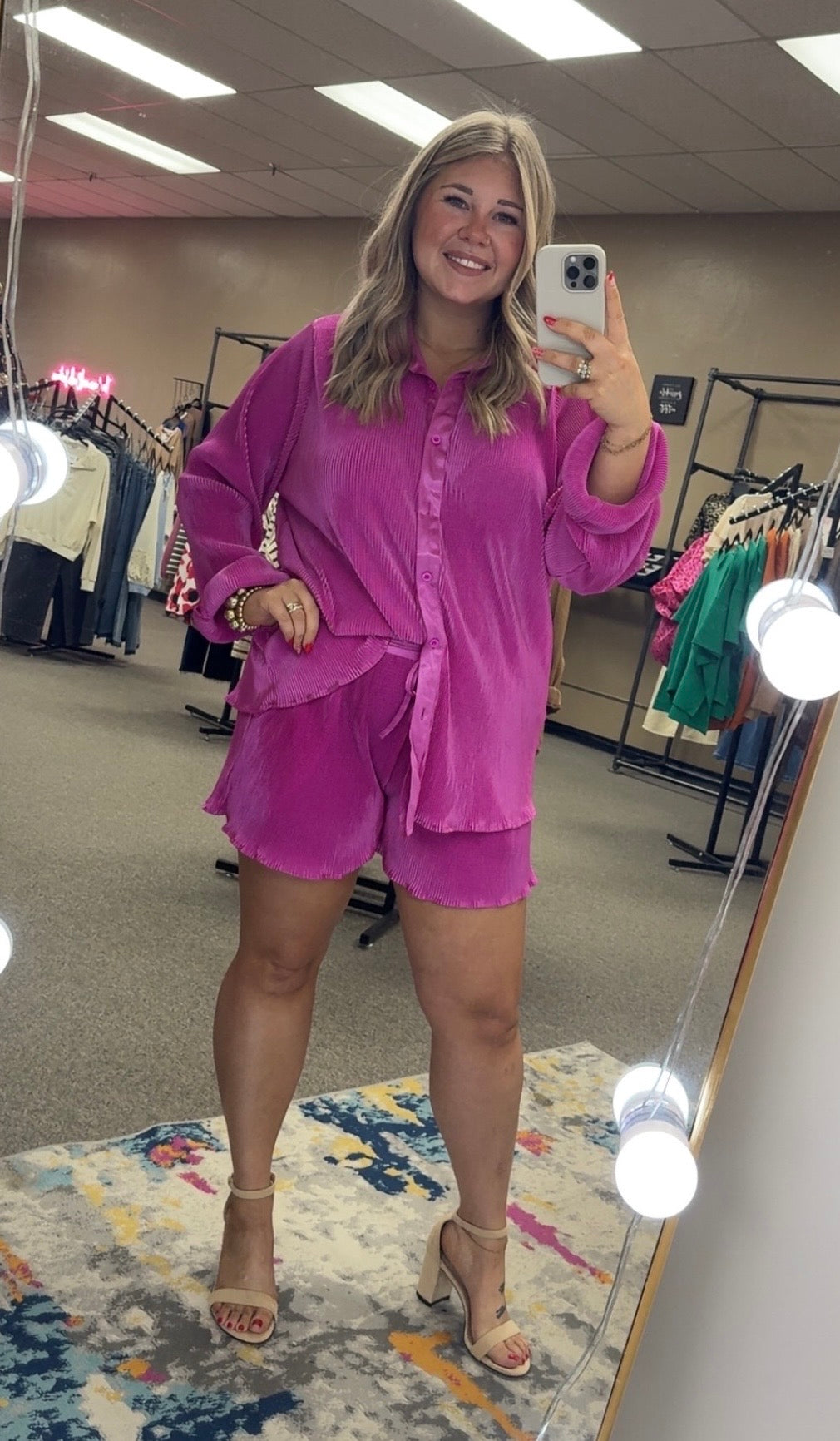 Lil' Ripple Lounge Set | Pink