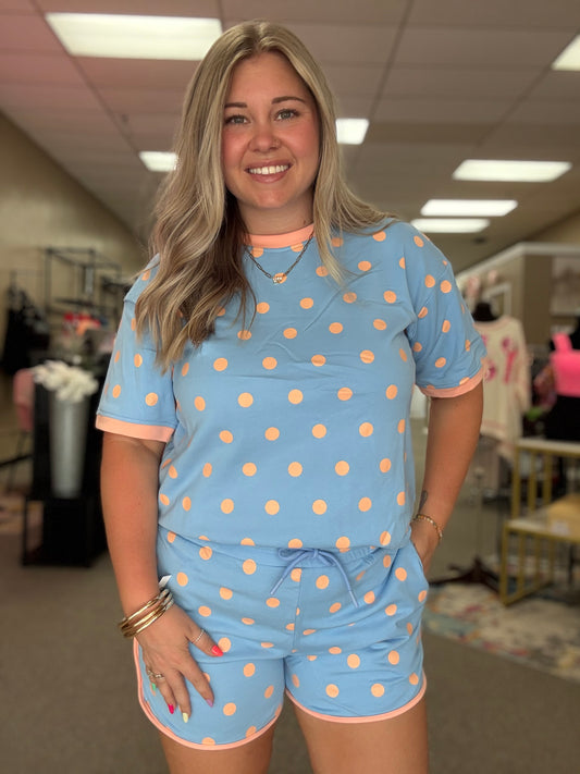 Polkadot Set | Blue/Orange