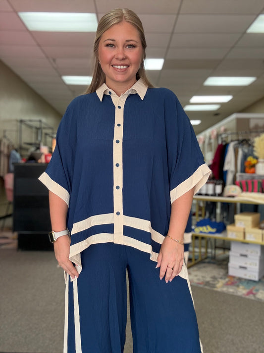 Things To Do | Button Down & Pants Set