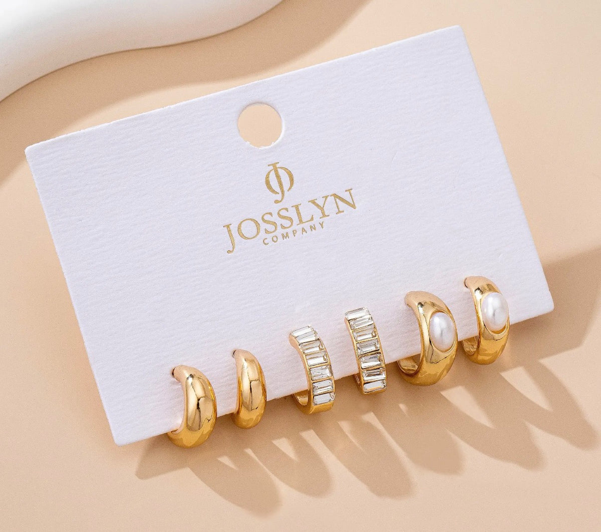 Pearl & Baguette | Earring Trio