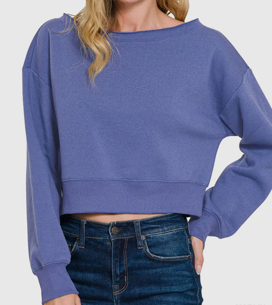 Atlas Cropped Pullover