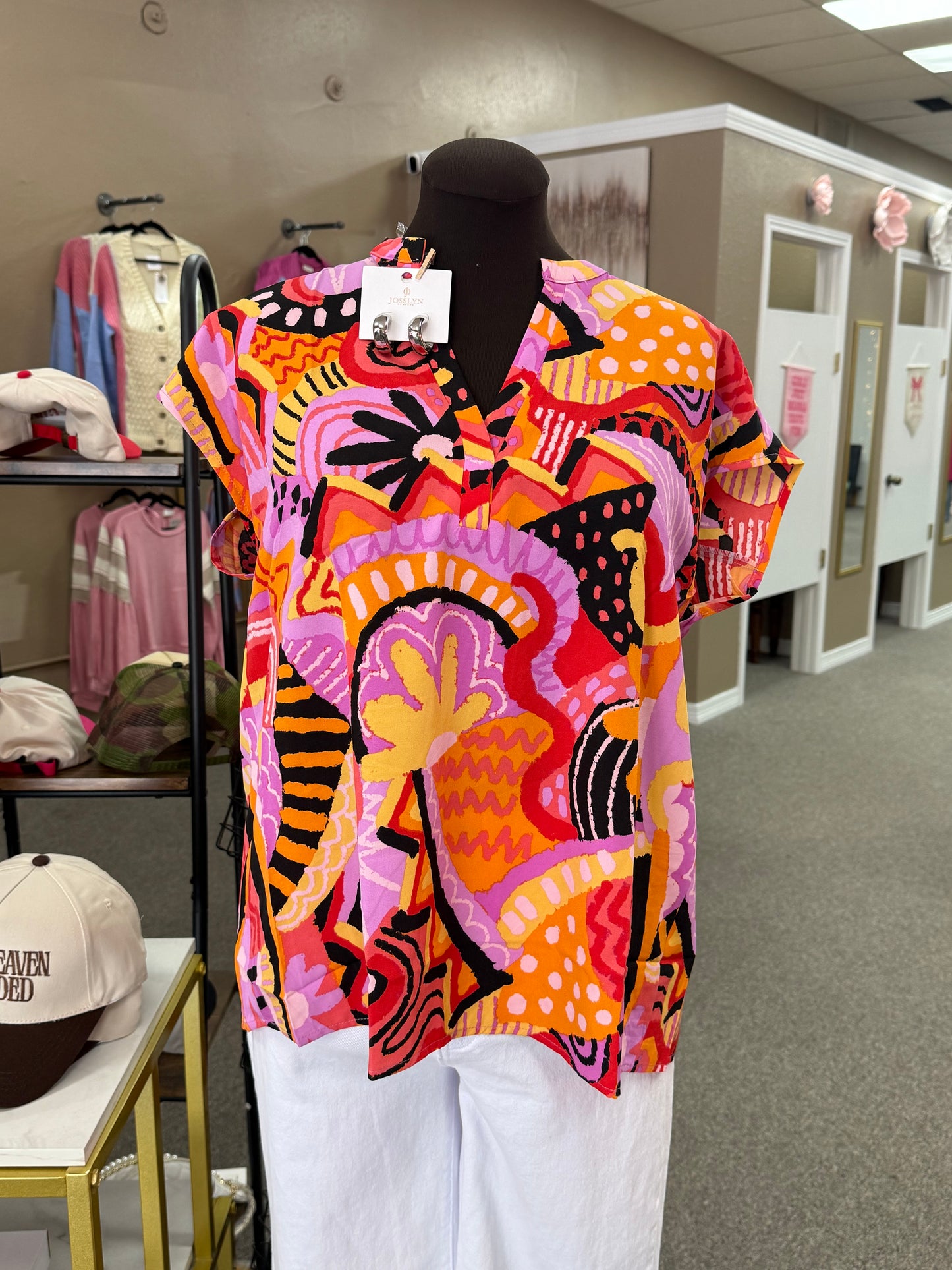 Wild Multicolor Abstract Top