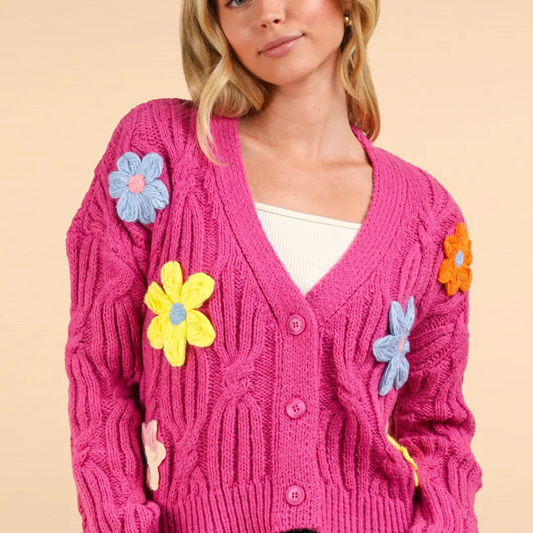 Girlie Cardigan | Pink