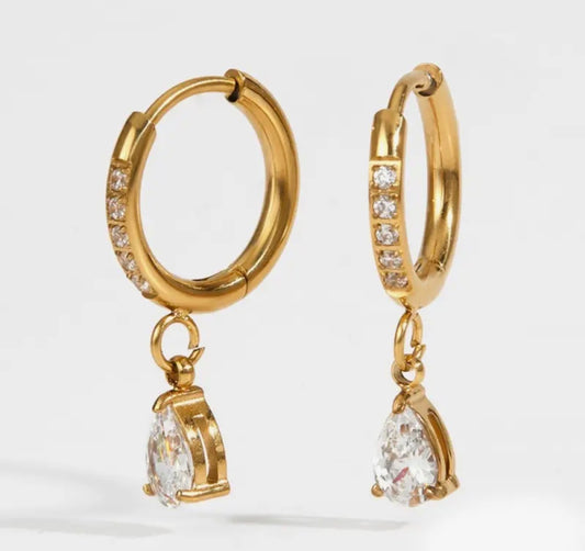 Crystal Teardrop Earrings