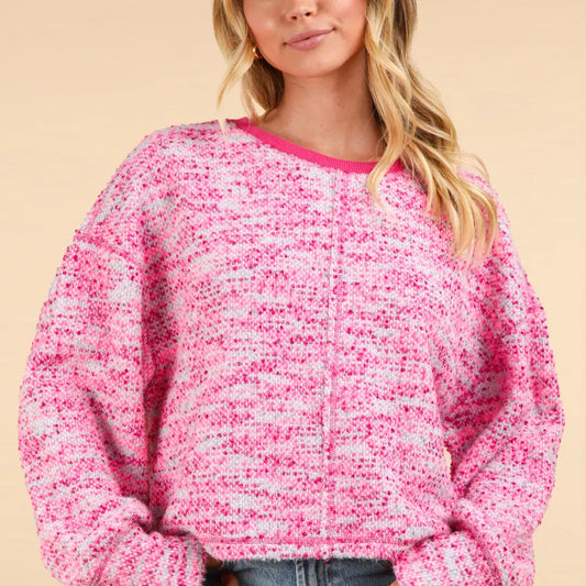 Polly Pink Knit Sweater