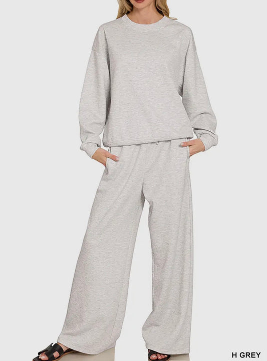 Scuba Pullover & Pants Set | Heather Grey