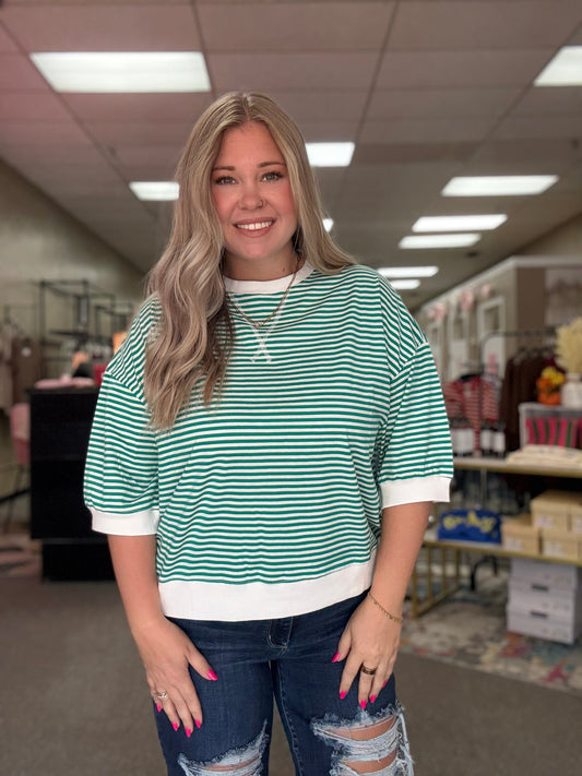 Striped Top | Green