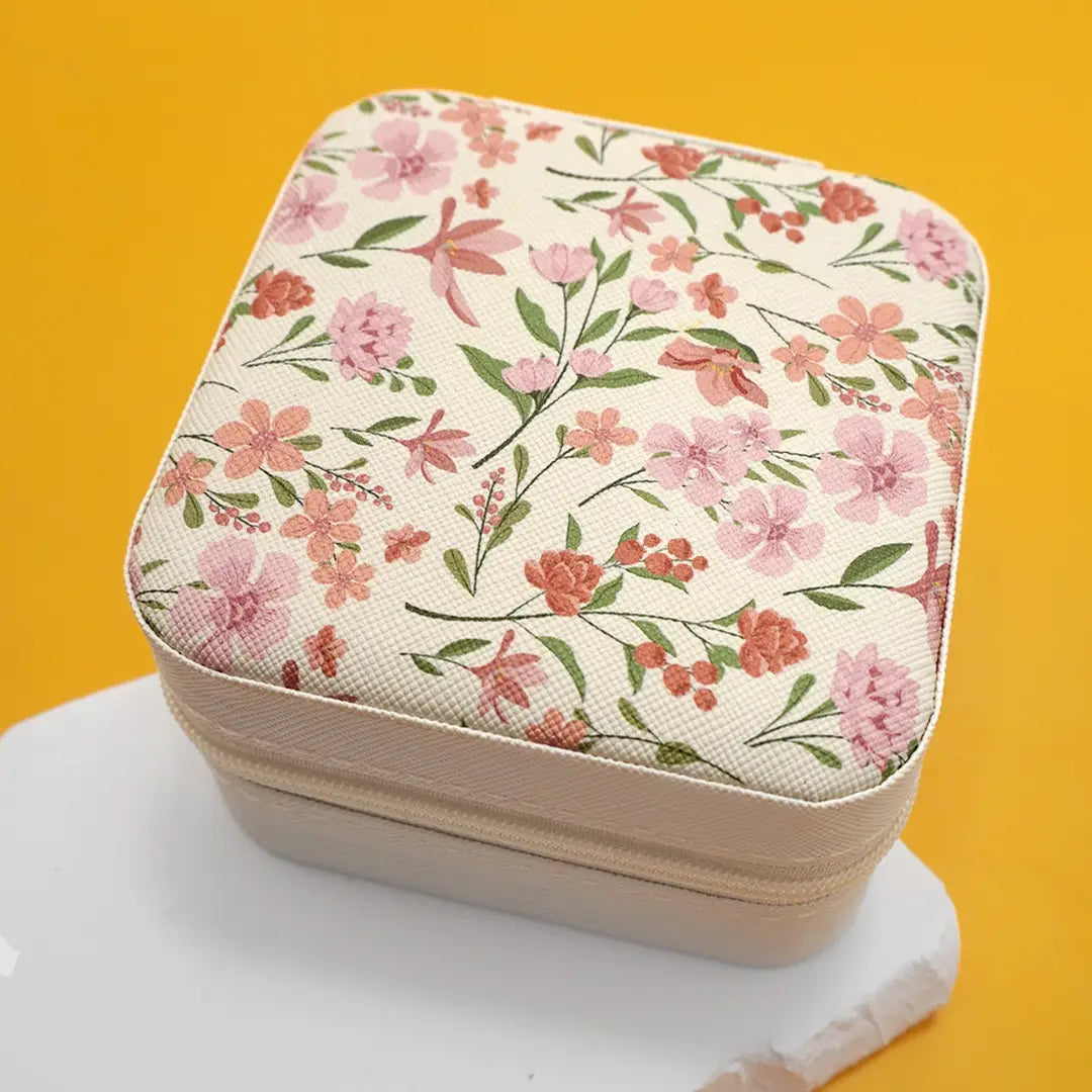 Travel Jewelry Organizer | Floral