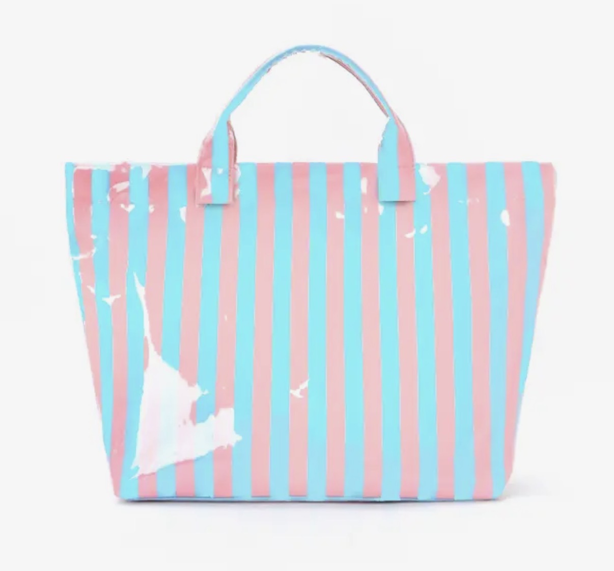 Vinyl Tote Bag | Pink & Blue