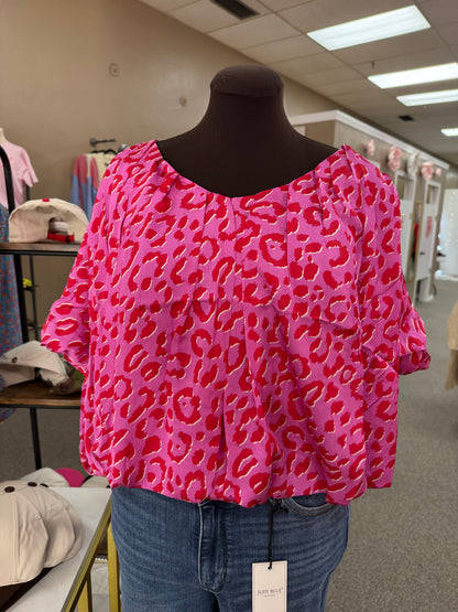 Plus | Pink Animal Print