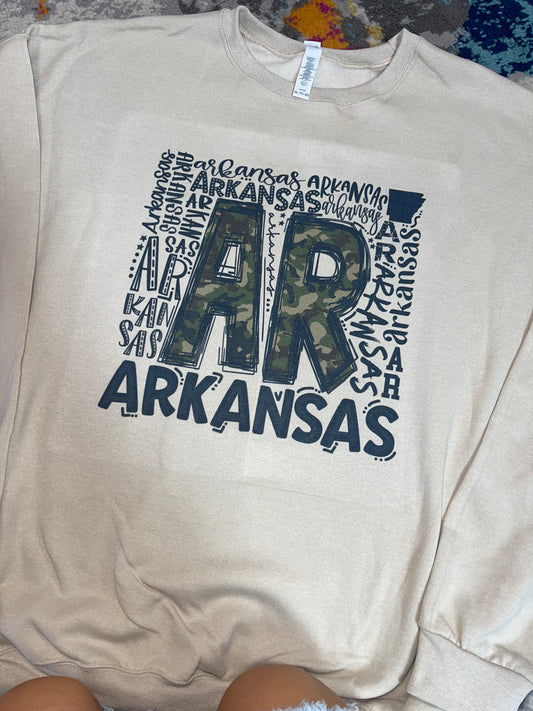 Arkansas | Camo | Sweatshirt