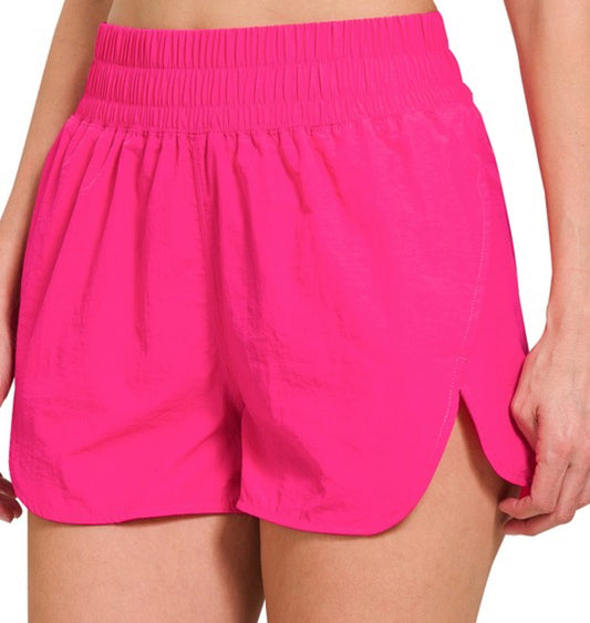 Windbreaker Shorts | Hot Pink