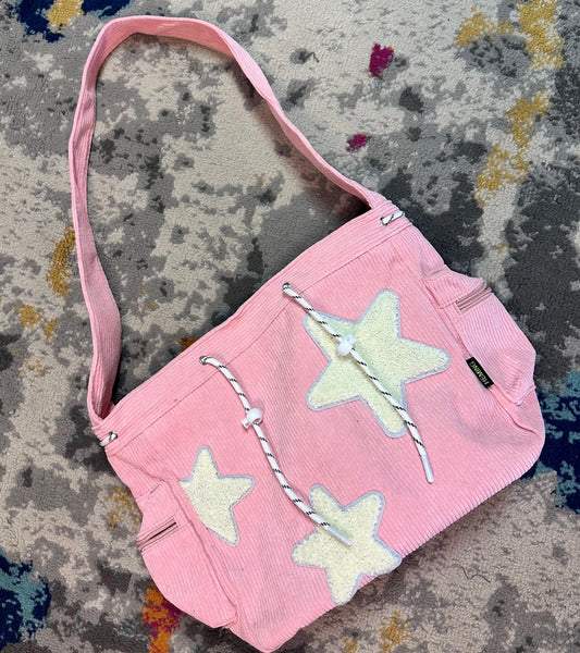 Cutie Girl Ribbed Bag | Pink