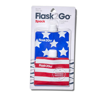 Foldable Flask | 2 Pack Stars & Stripes